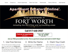 Tablet Screenshot of apartmentlocatorsonline.us